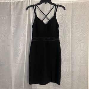 Black Strappy Mini Dress